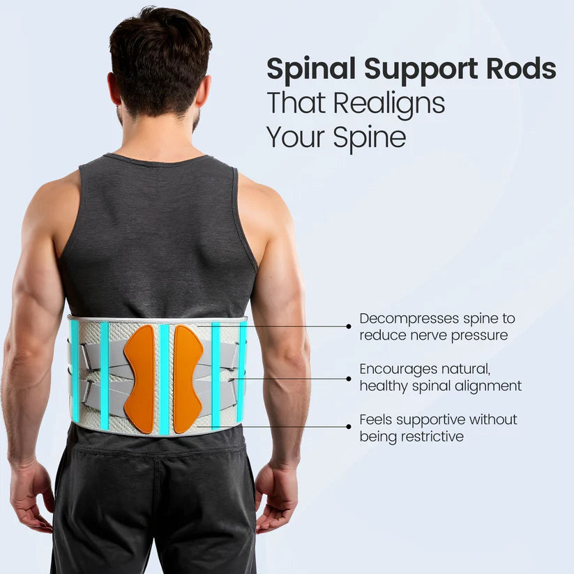 Restore™ Therapy Support Belt — Back Pain Relief + Red Light Therapy
