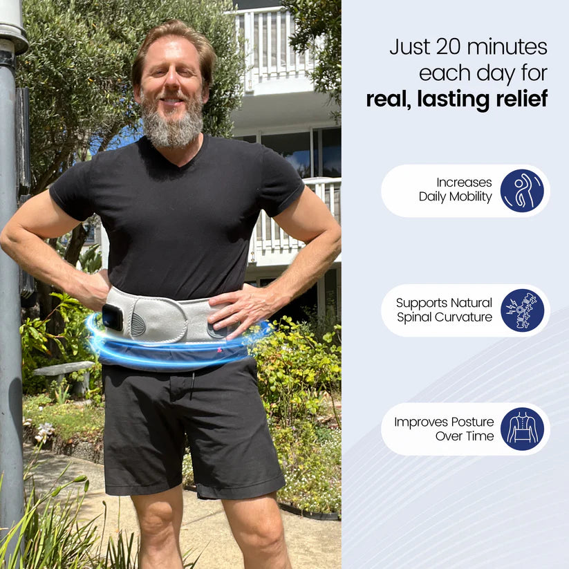 Restore™ Therapy Support Belt — Back Pain Relief + Red Light Therapy