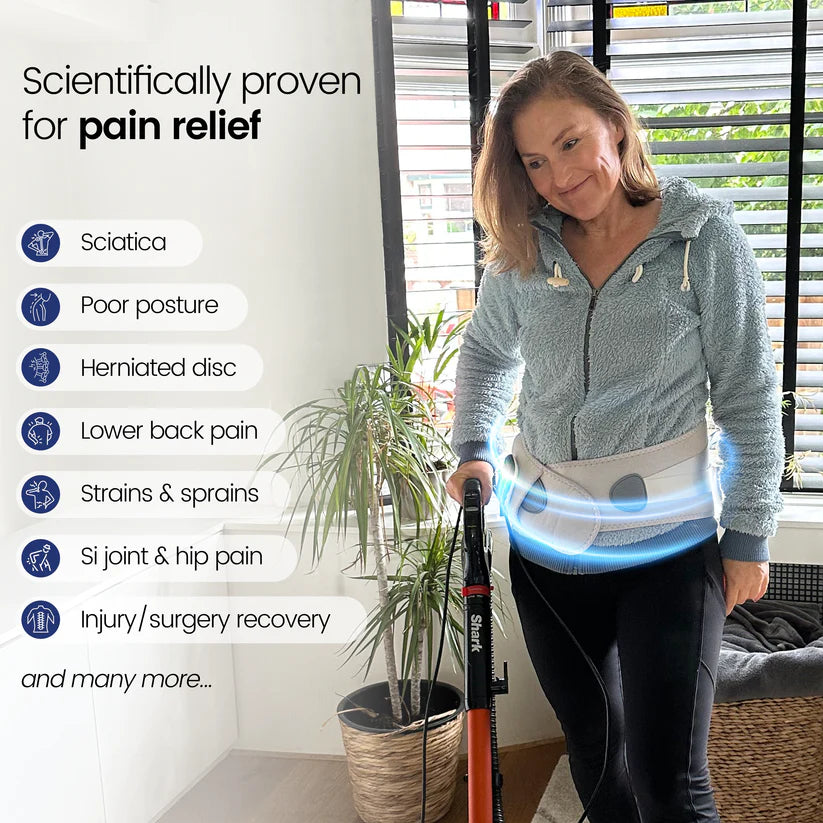 Restore™ Therapy Support Belt — Back Pain Relief + Red Light Therapy